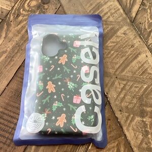 Casely Festive Gingerbread IPhone 17 Case - Black and Green